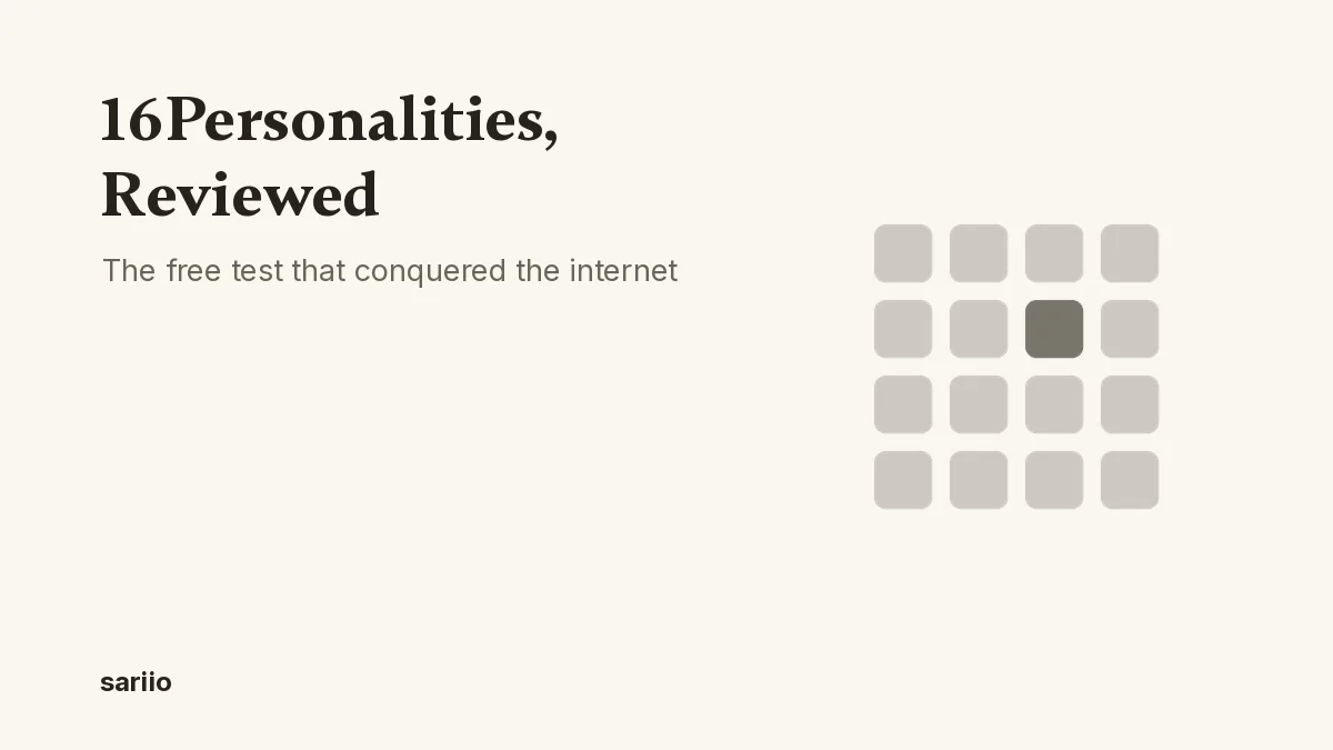 16Personalities, reviewed