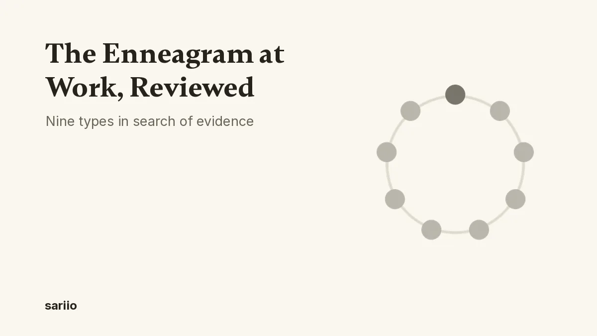 The Enneagram at work