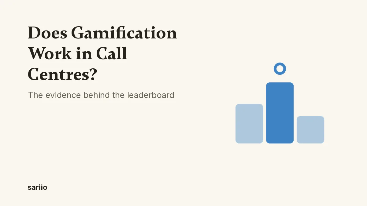 Does gamification work in call centres