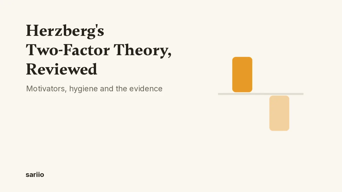 Herzberg's two-factor theory