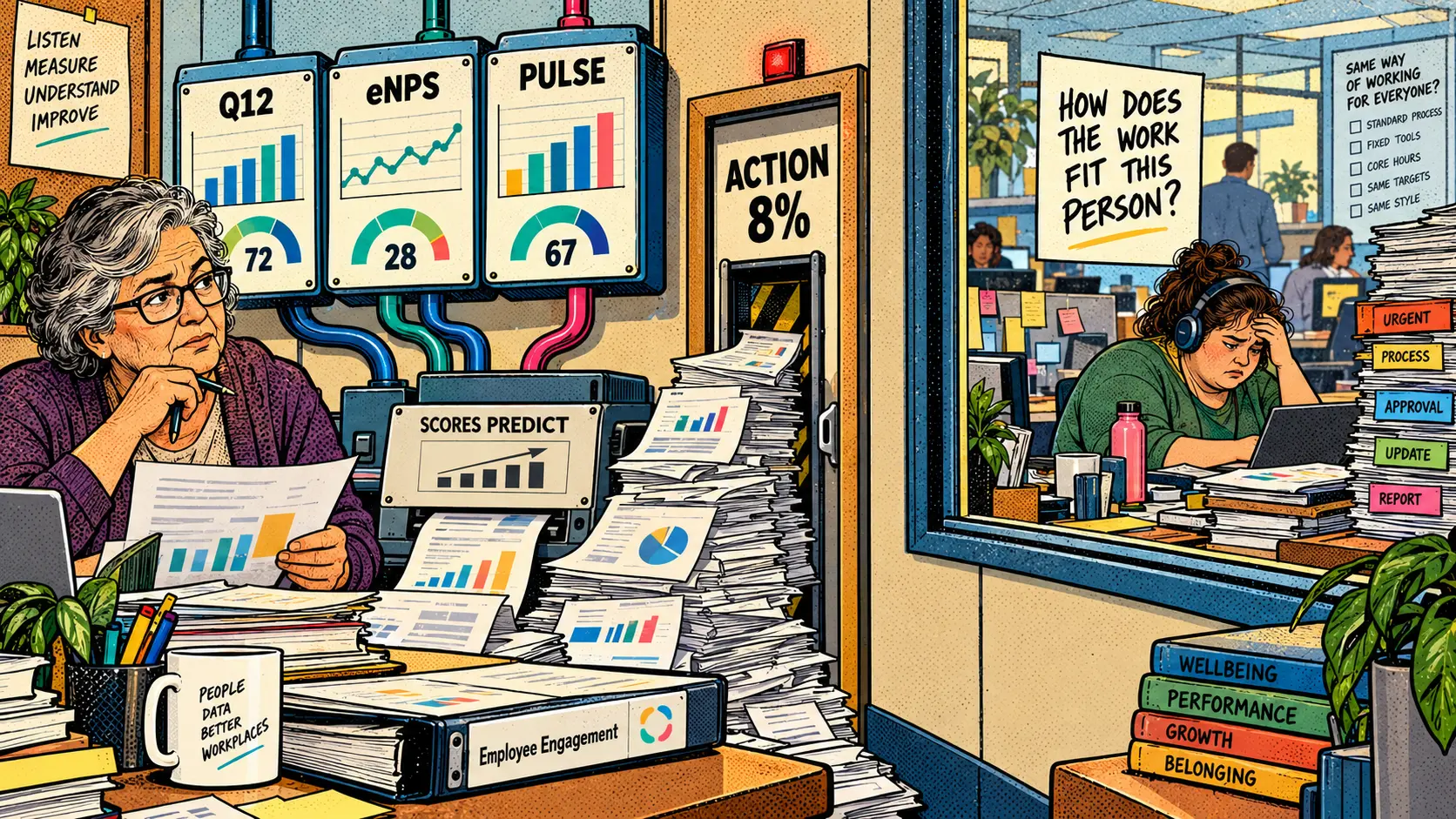 How Is Employee Engagement Actually Measured - and What the Surveys Can't See
