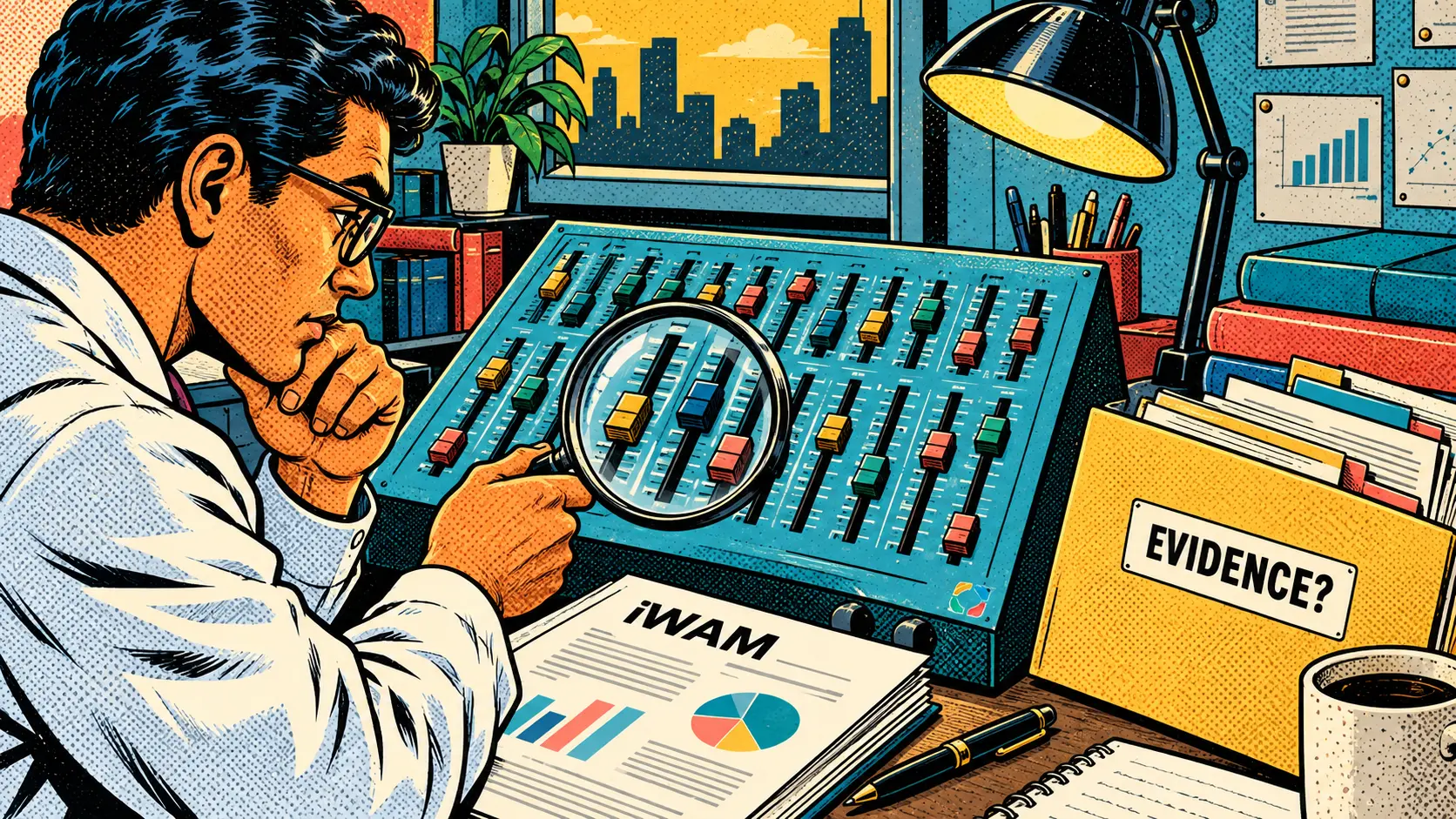 iWAM, Reviewed: The Other Metaprogramme Instrument — comic pop-art illustration.
