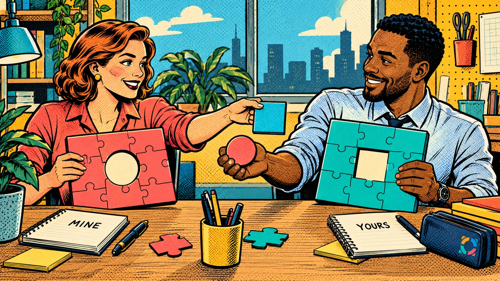 Play to MY Preference or YOURS? Which Is Right? — comic pop-art illustration.