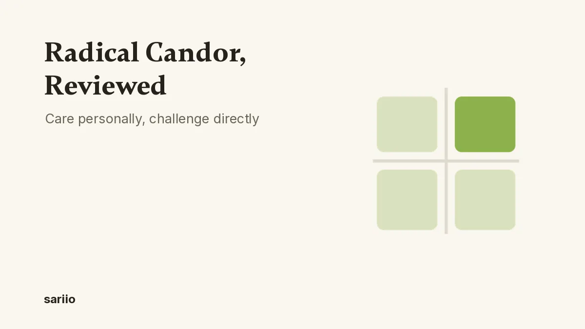 Radical Candor, reviewed