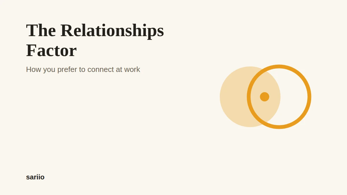 The Relationships factor
